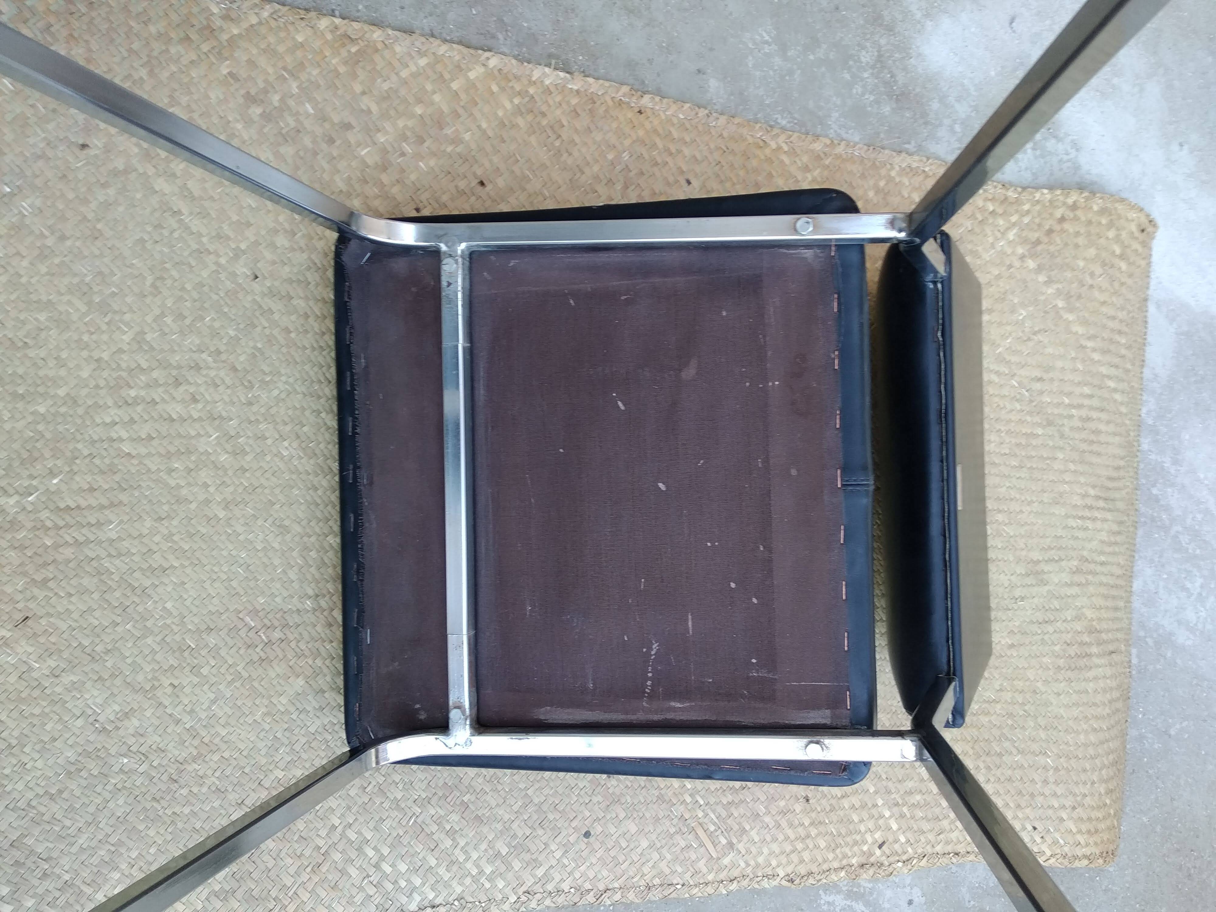Faux leather office chair 1960s