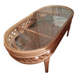 rattan coffee table