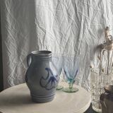 West Germany blue carafe H19.5