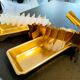 2 vintage Quickube ice cube trays