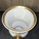 Cache-pot or decorative vase in white porcelain, Empire style.