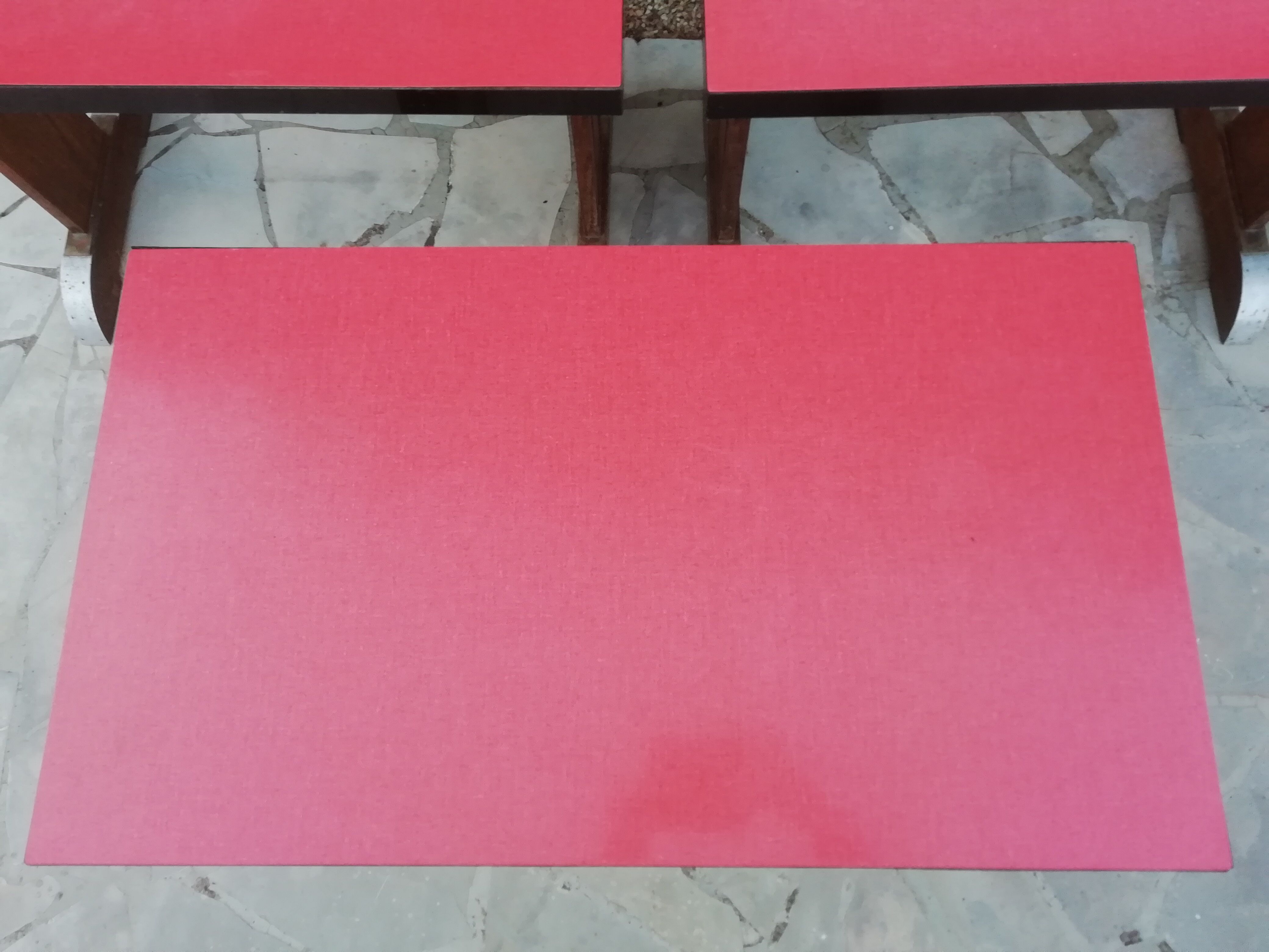 lot of 3 vintage bistro tables