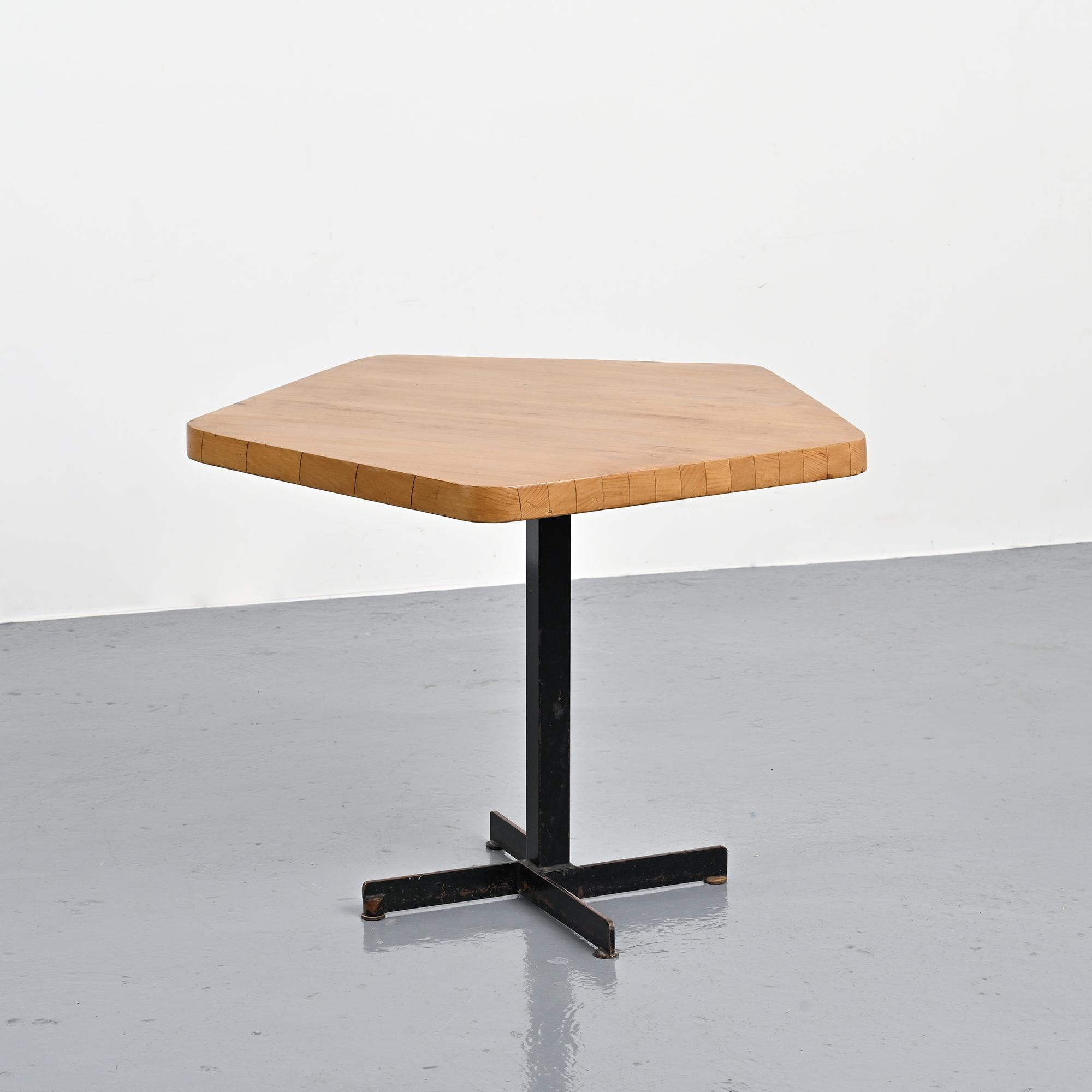 Pentagonal table of Arcs, Charlotte Perriand around 1973