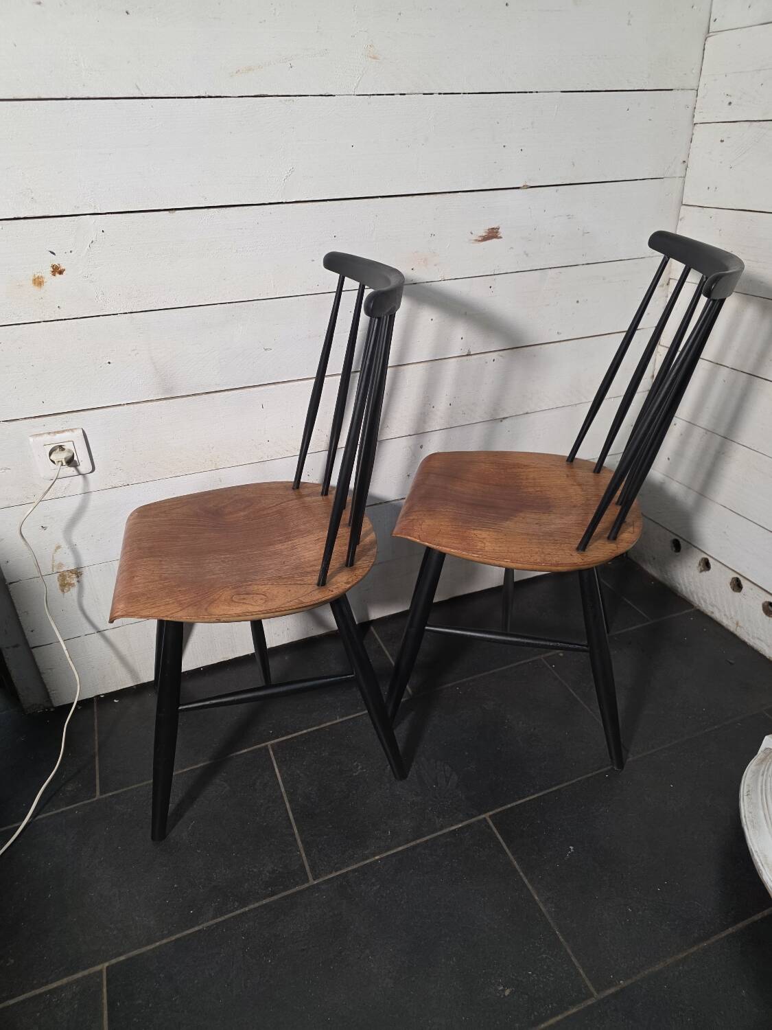 Pair of Scandinavian chairs Fanett by Ilmari Tapiovaara, 1960s