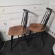 Pair of Scandinavian chairs Fanett by Ilmari Tapiovaara, 1960s
