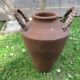 Terracotta flower pot, rattan handles 30s 40s