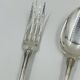 Silver-Plated Metal Cutlery Set Monogram F.B.