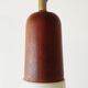 Exceptional luster Scandinavian giant suspension in opaline and teak 1960 vintage 60s Danish light drop