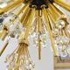 Grand Sputnik chandelier Metropolitan Opera in crystal and brass J.L. Lobmeyr