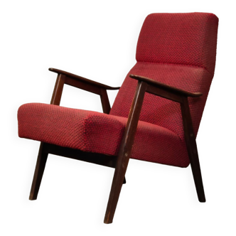 Fauteuil rouge 6956 pour Interier Praha 1960
