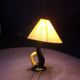 Bedside lamp vintage ceramic black and yellow