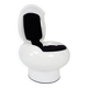 white lacquered "Egg" Lounge Chair