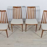 Chaises de salle à manger en teck du milieu du siècle par Leslie Dandy pour G-Plan, années 1960, lot de 4