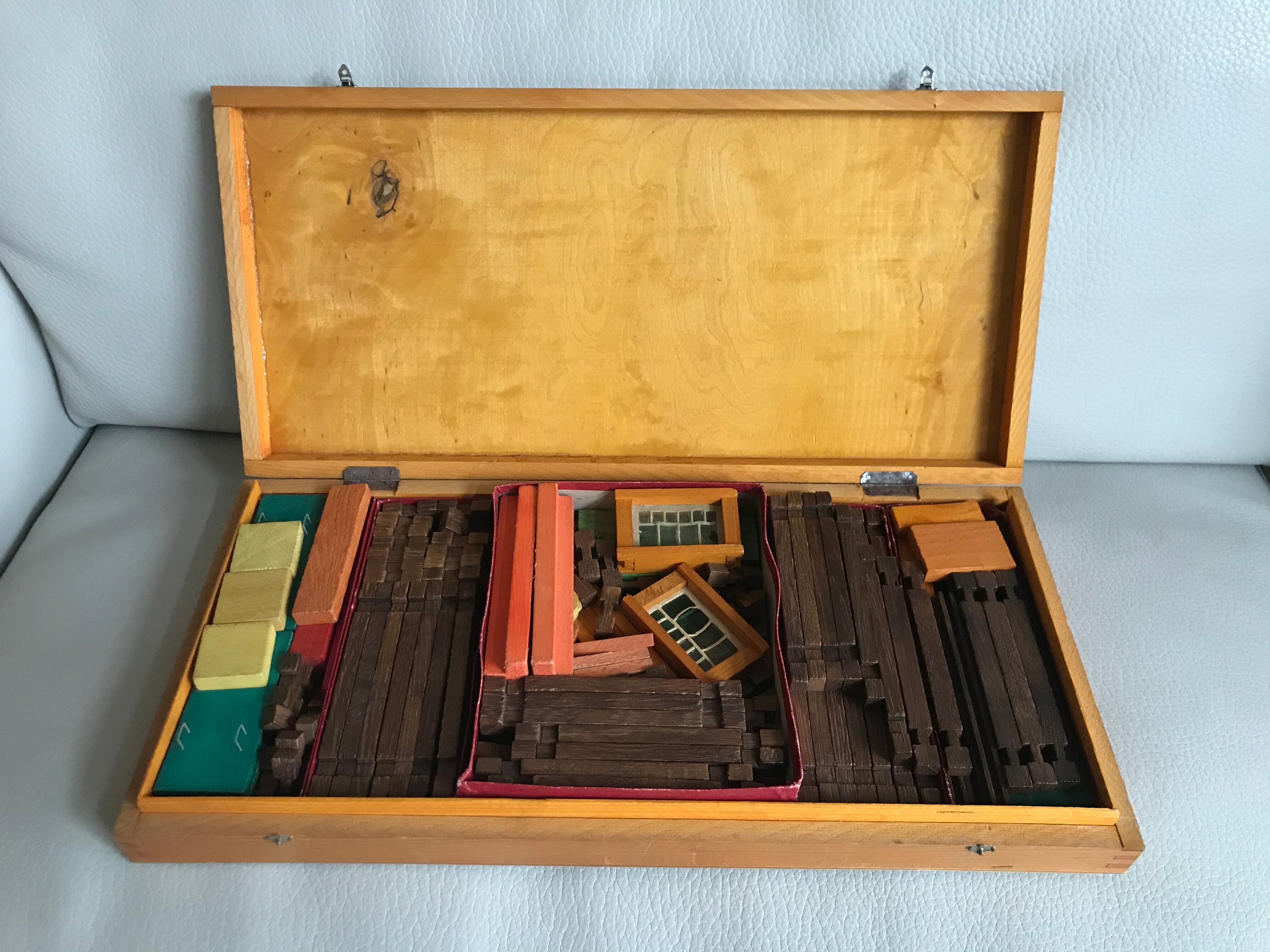 Vintage wooden construction game "Forest House" Jura Game