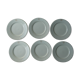 6 limoges porcelain assiettes cgt trans-atlantic general company, art deco