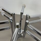Modernist Huge chromed SPUTNIK Sciolari Style Ceiling Light, Italy, 1970s