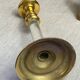 Brass and Lucite Candle Holder