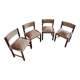 Set of 4 chairs by Pierre Jolliet from the 1970s.