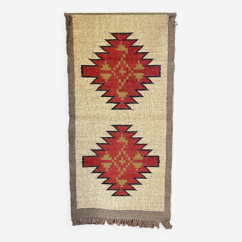 Jute\wool handwoven kilim,home decor,living area,wall art,indian traditional rug\carpet