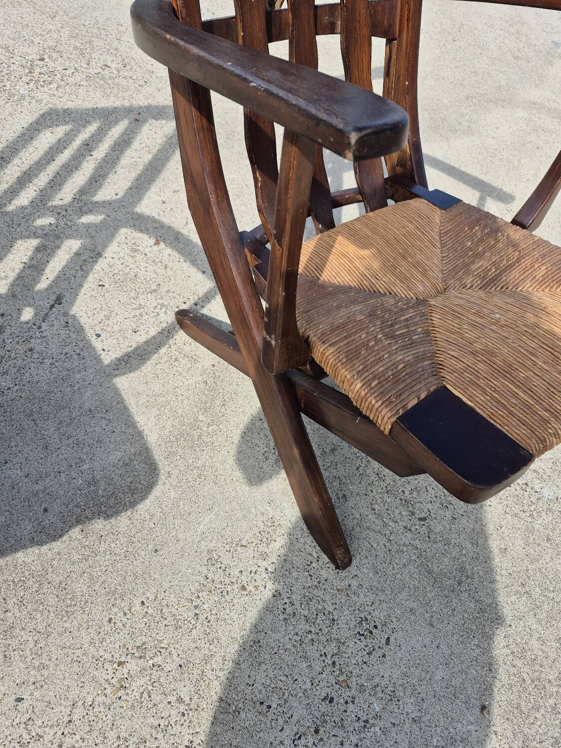 Set 4 vintage Triconfort France adjustible 1960s deckchair