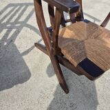 Set 4 vintage Triconfort France adjustible 1960s deckchair