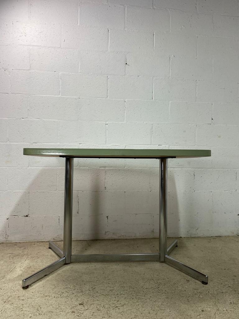 Vintage formica table with mint green top