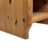 Vintage set of two pine wood bedside tables