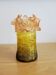 Vintage Transparent Resin Vase Brutalist Style Calla Lilies