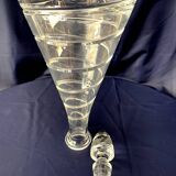 Swirl Design Glass Carafe