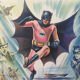 Affiche cinéma "Batman" Adam West, Burt Ward 46x55cm 1966