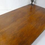 Antique wooden shelf with DMC spools – Industrial sideboard