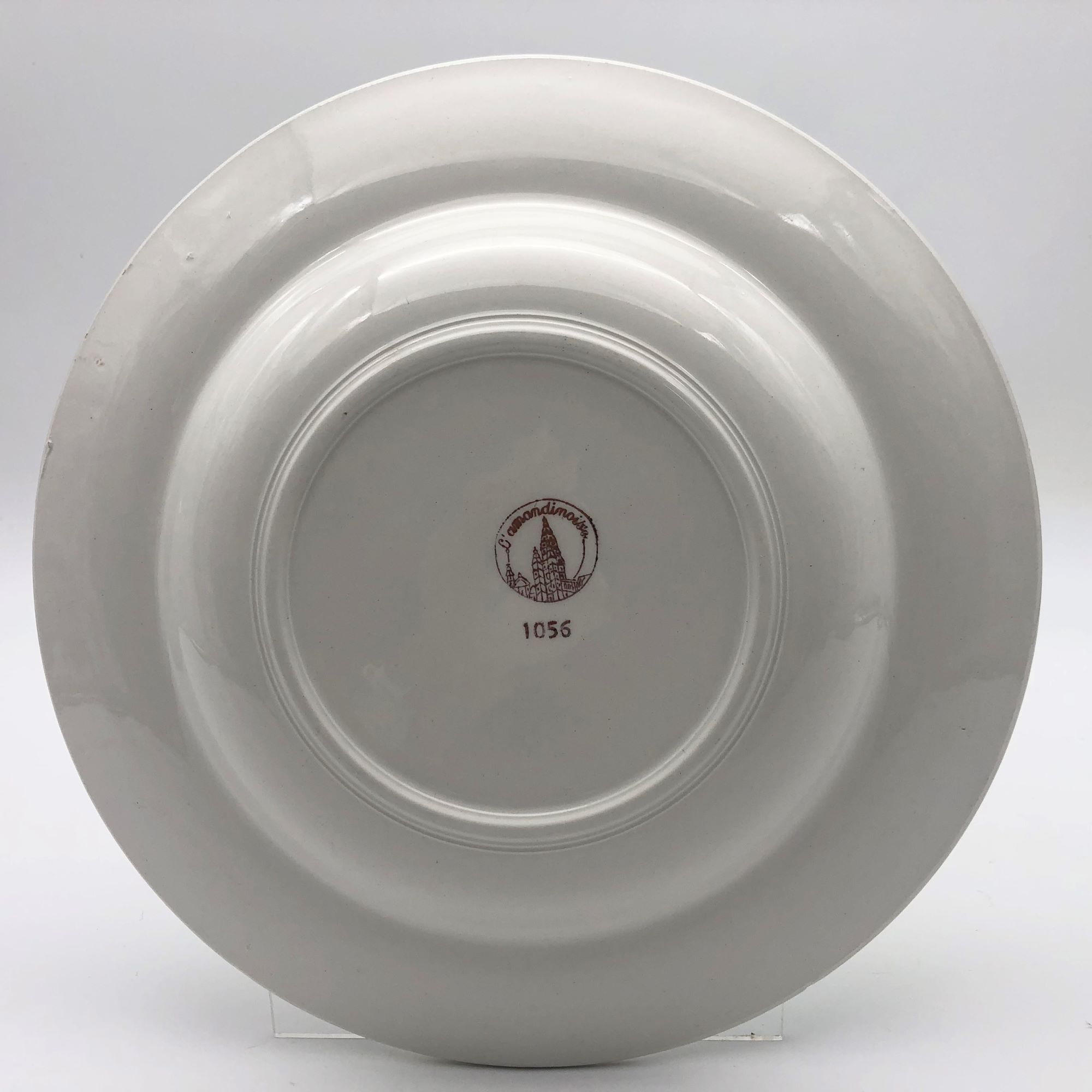 6 assiettes creuses estampillées “ l’amandinoise”