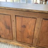 XXL solid oak counter sideboard