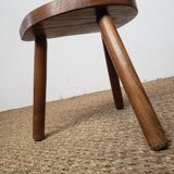 Tabouret tripode en bois