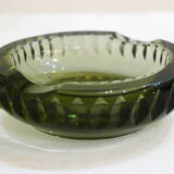 Smoked art deco ashtray