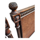 Hand-carved Louis XVI style headboards with chic vintage caning (1800s)