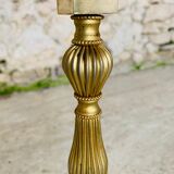 Coffee table in green marble and brass circa 50/60