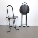 Pair of brown Dafné chairs Gastone Thema 70s