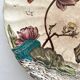 Antique polychrome ironstone plate with bird motif "Aquatic" SF&co