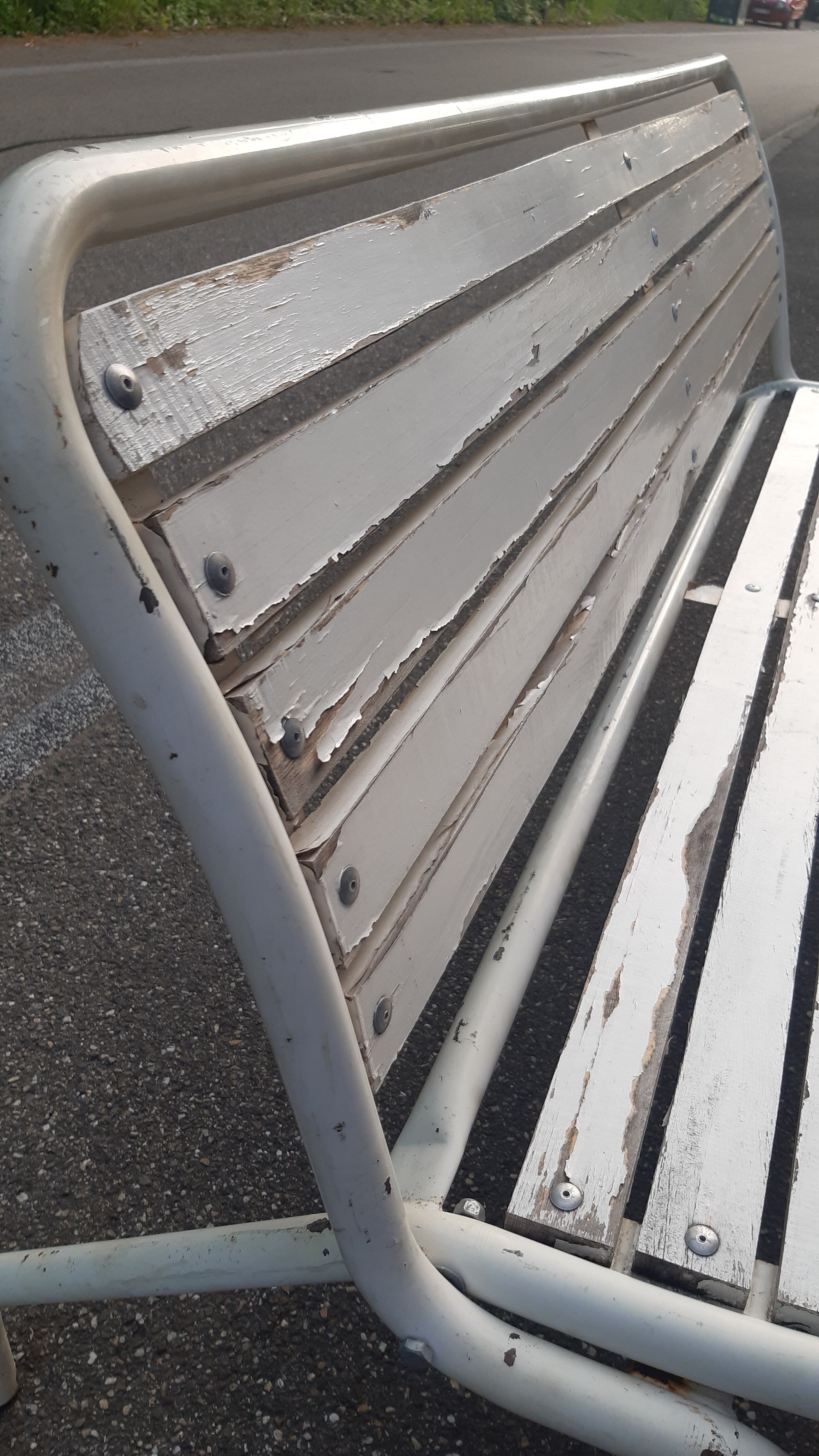 Foldable vintage garden bench