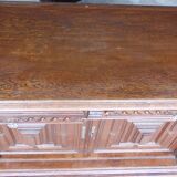 Low cabinet two doors two drawers Henry II style