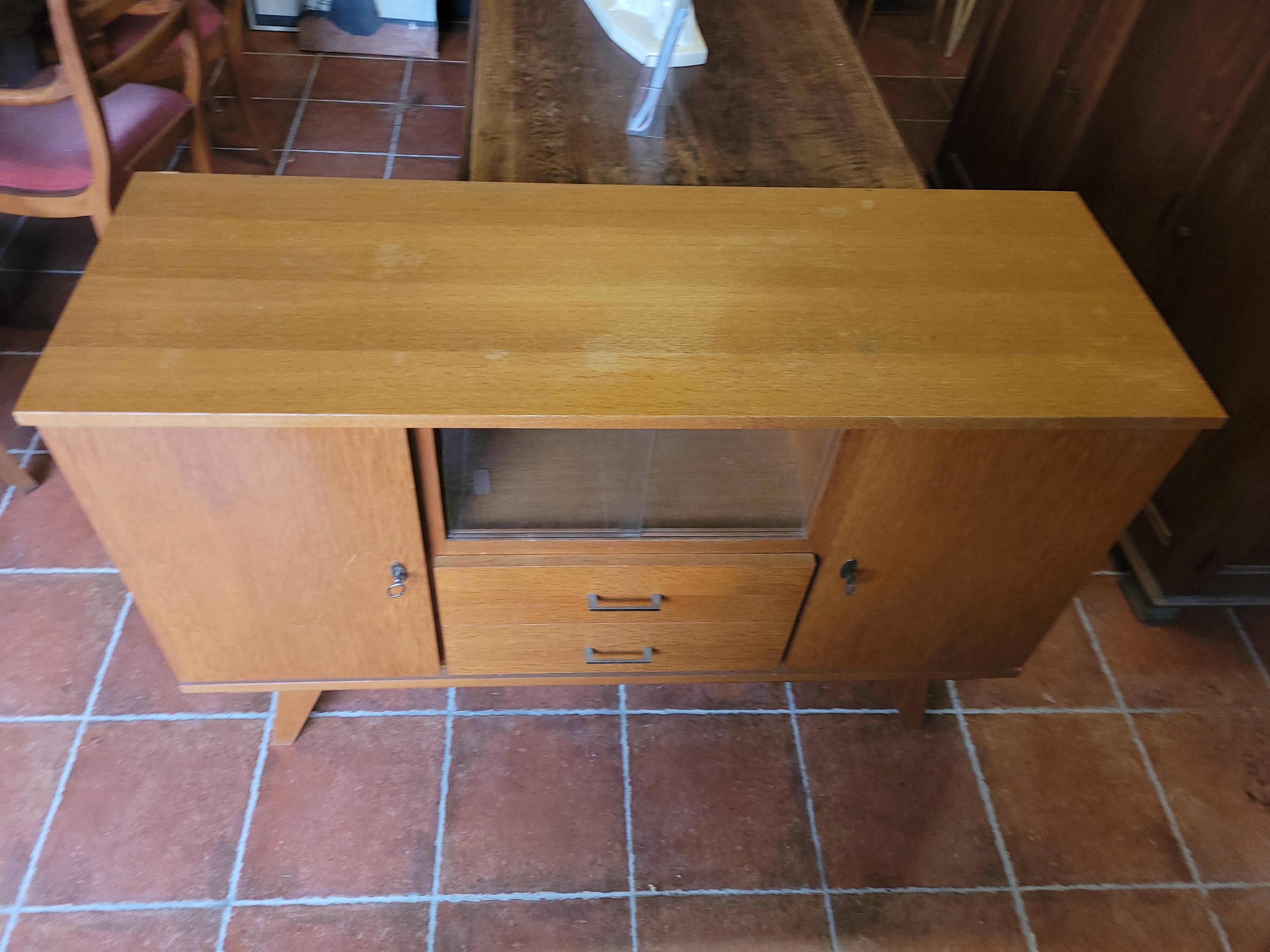 Vintage 60s oak sideboard