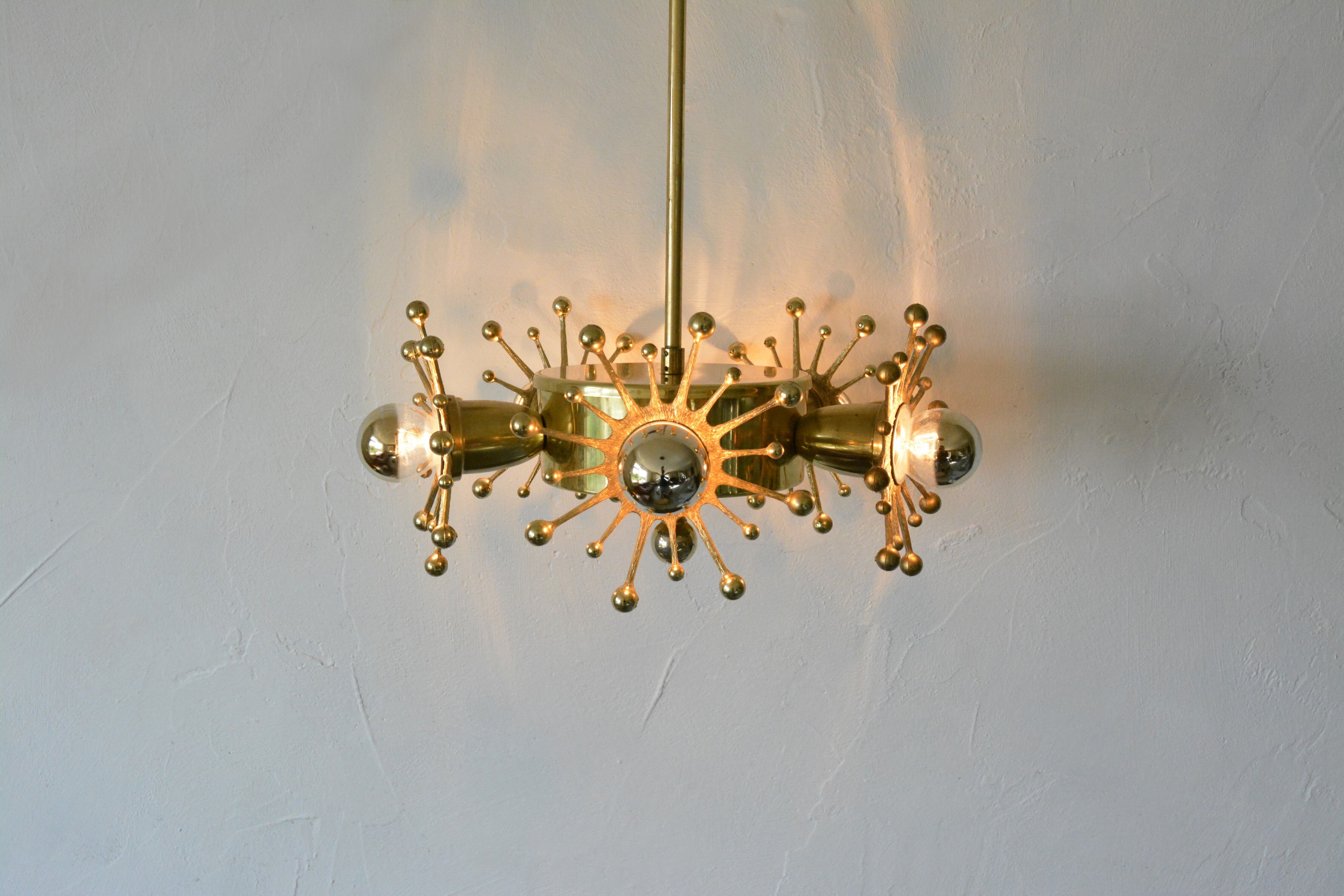 Space Age hanging lamp, 60s Sweden