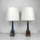 Pair of Scandinavian ceramic table lamps, Søholm Stentøj, Denmark, 1960