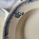 5 hollow plates in vintage Longwy earthenware - Tunis model