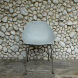 Grey shell chair Pierre Guariche for Meurop 1960s