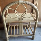 Rattan bedside table or end table