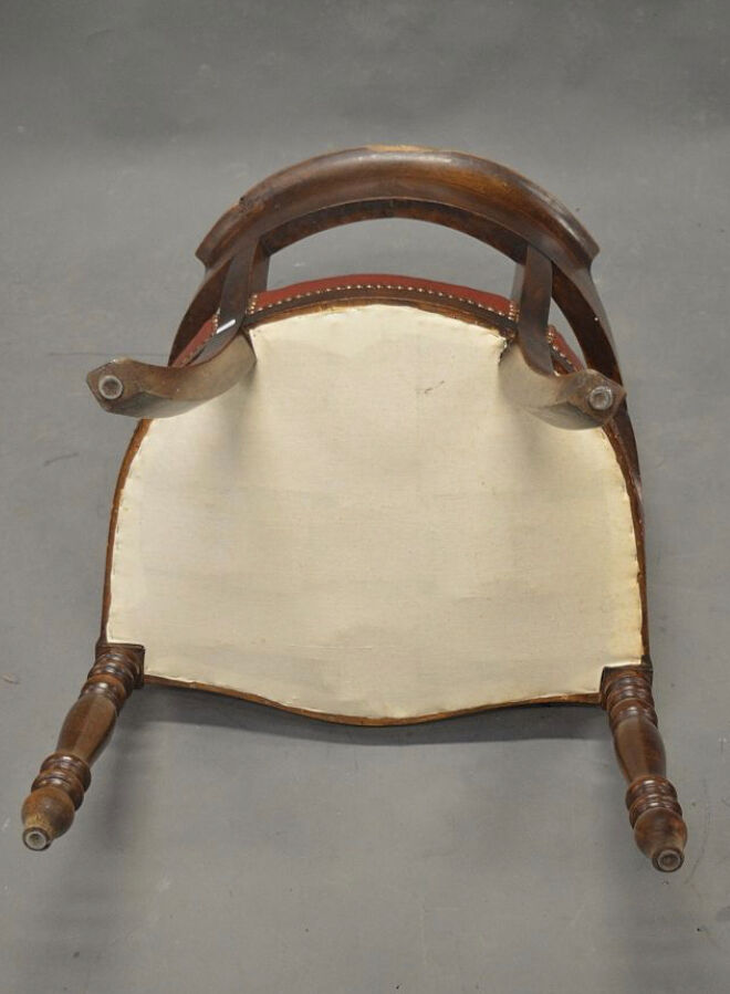 Louis Philippe leather office chair