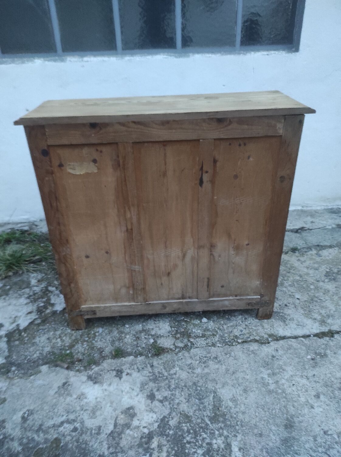 Buffet parisien en sapin brut vintage