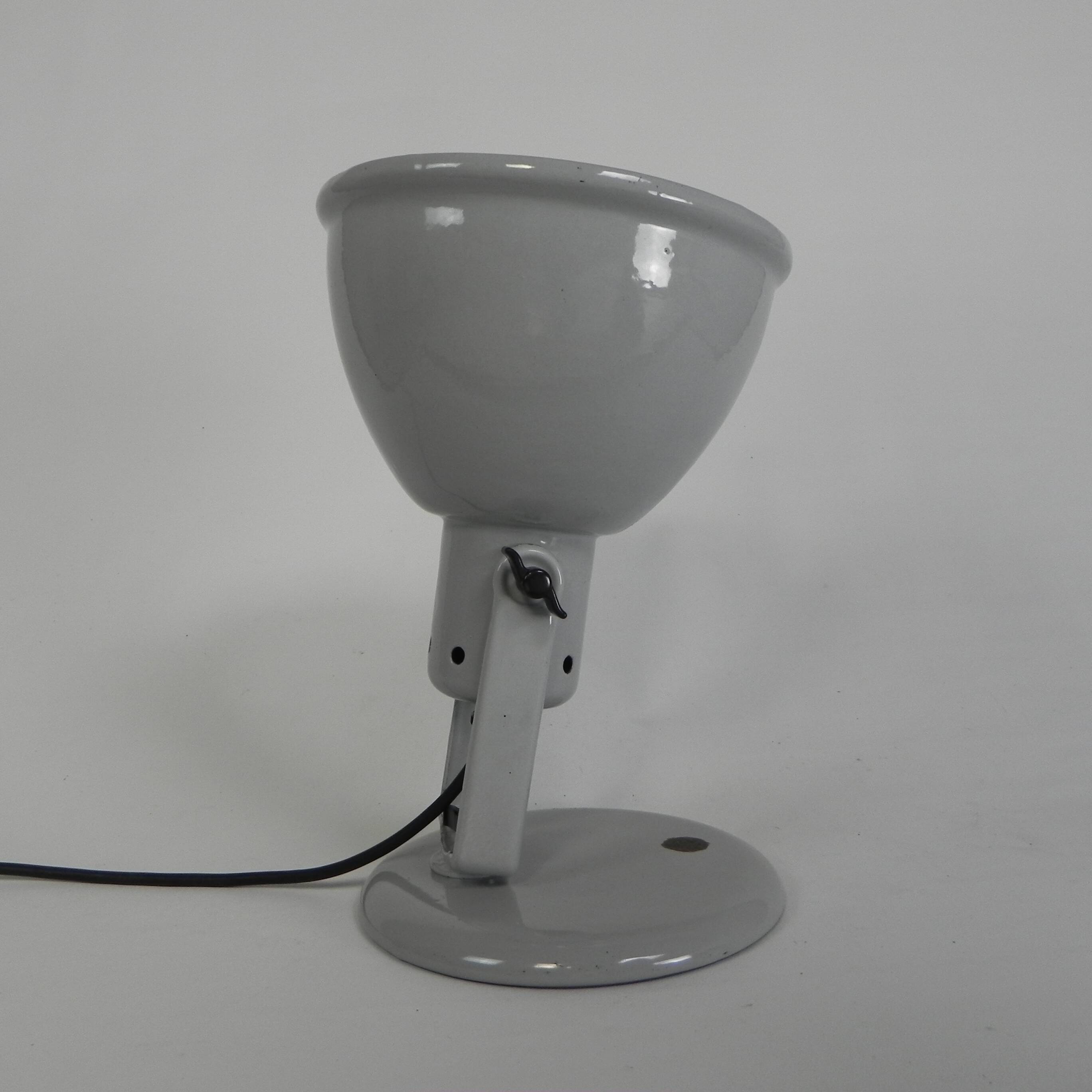 Philips Helioflux desk lamp, grey enamel, 1950s